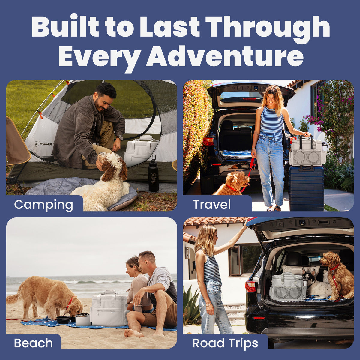 The Original Doggy Bag® | Dog Travel Bag with Bowls, Food Containers & Poop Bag Dispenser