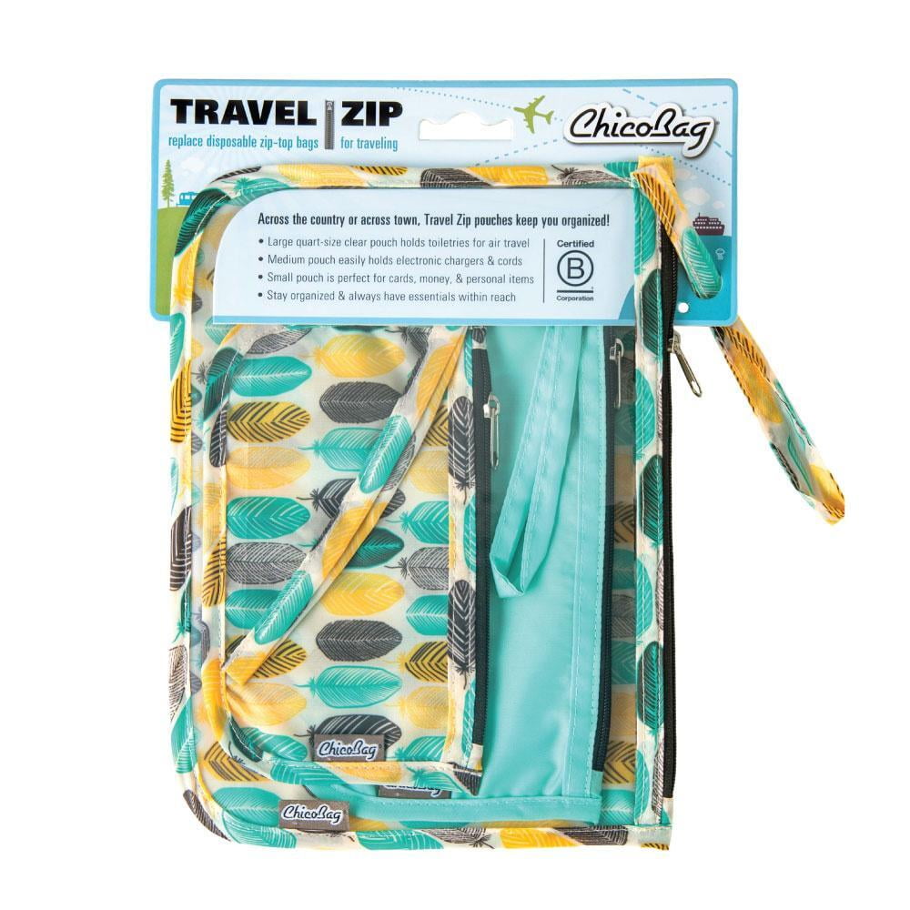 3-Piece Travel Pouch Set | TSA-Approved Clear Bag, Cord Organizer & Card Wallet