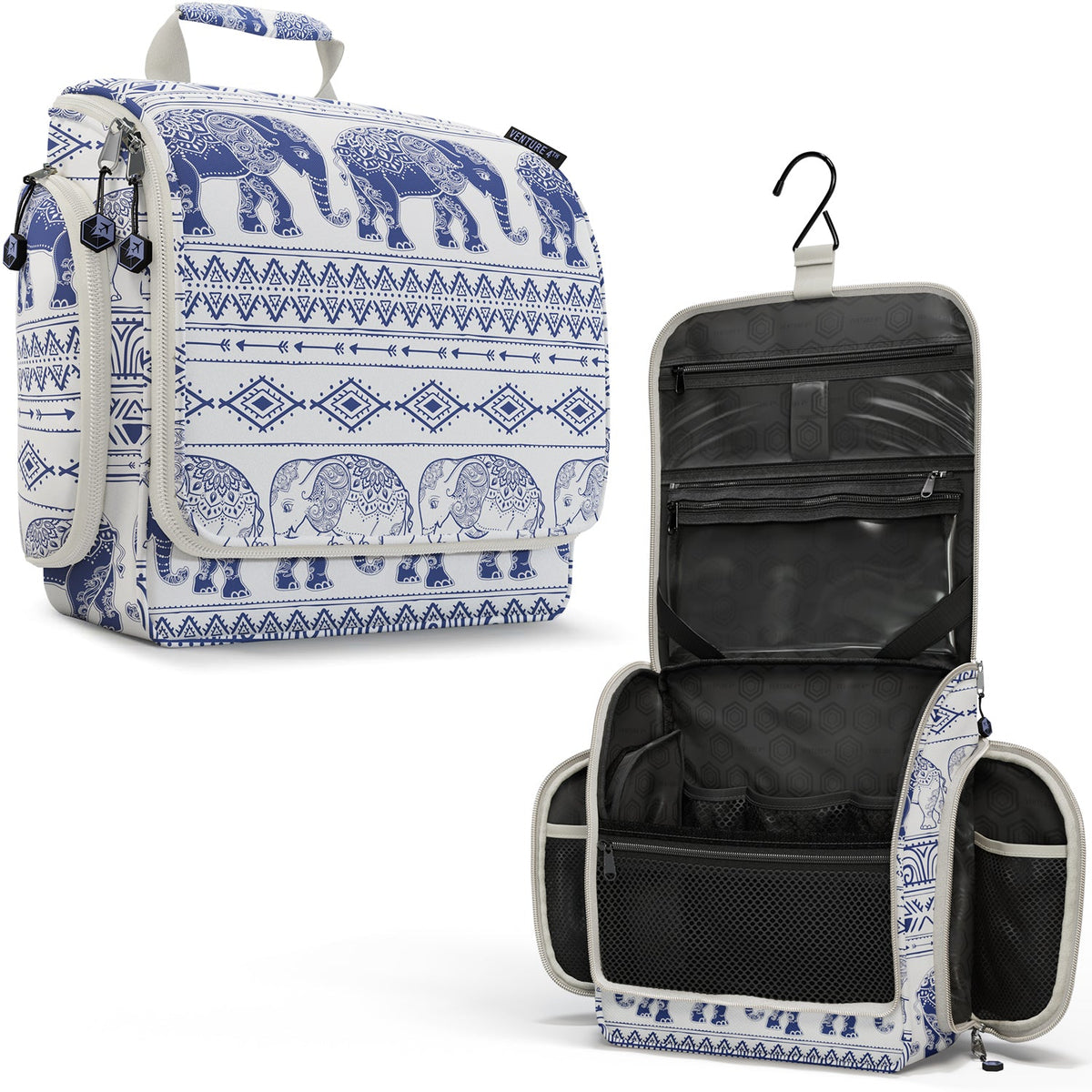 Hanging Travel Toiletry Bag | TSA-Ready, Water-Resistant with 360° Swivel Hook