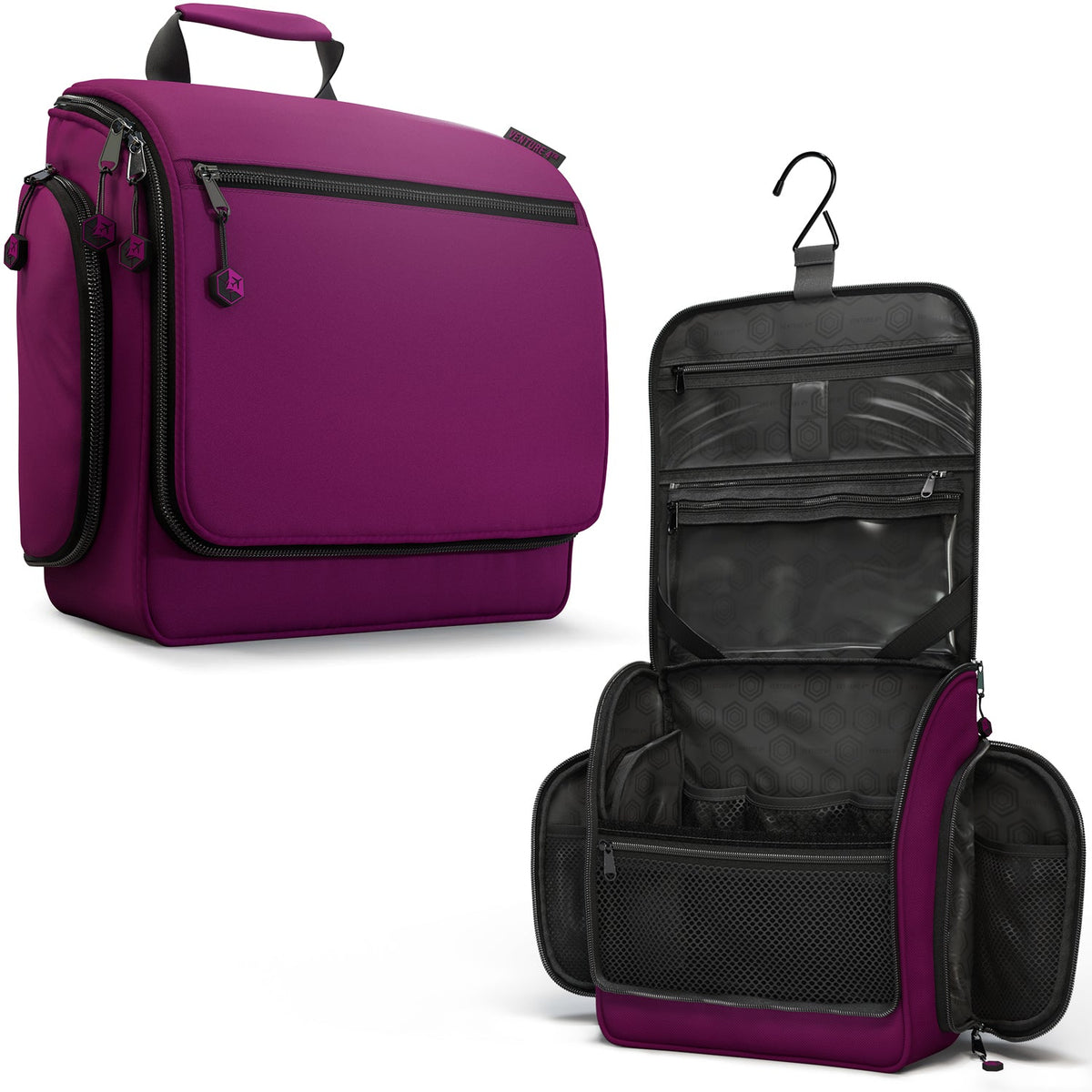 Hanging Travel Toiletry Bag | TSA-Ready, Water-Resistant with 360° Swivel Hook