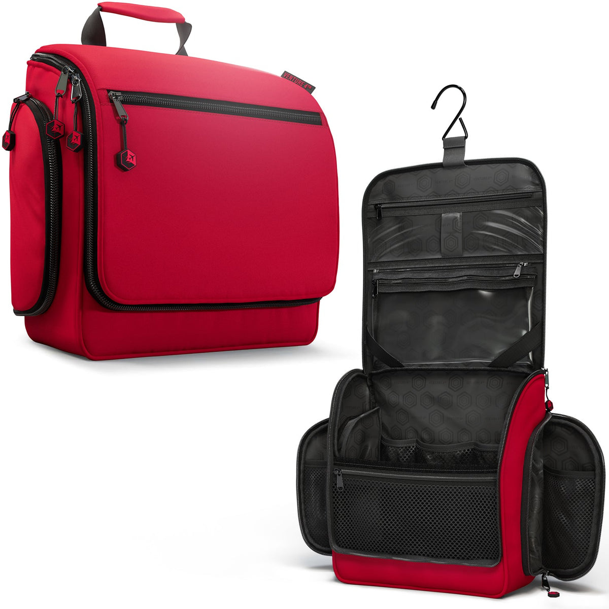Hanging Travel Toiletry Bag | TSA-Ready, Water-Resistant with 360° Swivel Hook