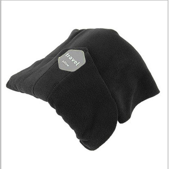 Memory Foam Travel Neck Pillow | 360° Adjustable with Chin Support | Airplane & Car