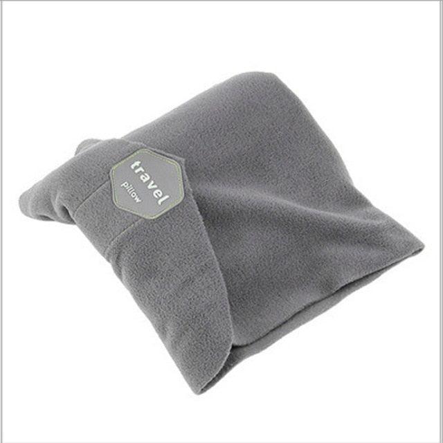Memory Foam Travel Neck Pillow | 360° Adjustable with Chin Support | Airplane & Car