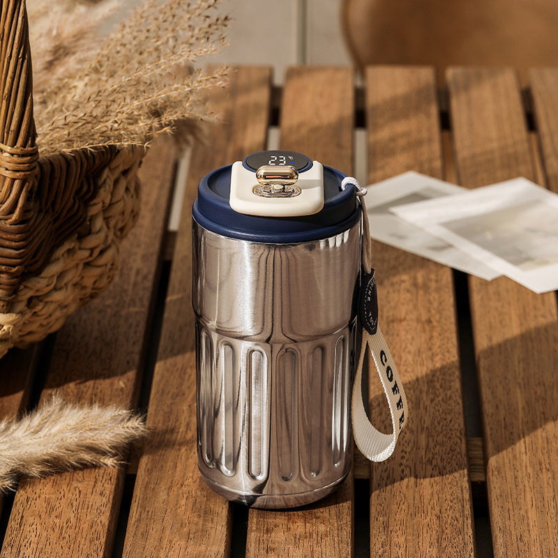 Smart Digital Thermal Bottle | Insulated Travel Coffee Mug | 450ml