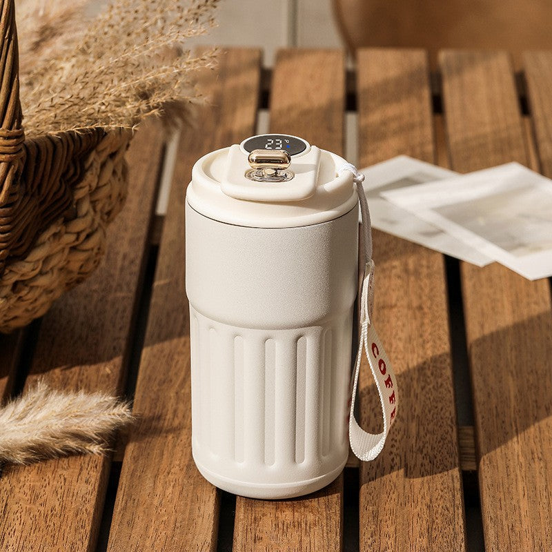 Smart Digital Thermal Bottle | Insulated Travel Coffee Mug | 450ml