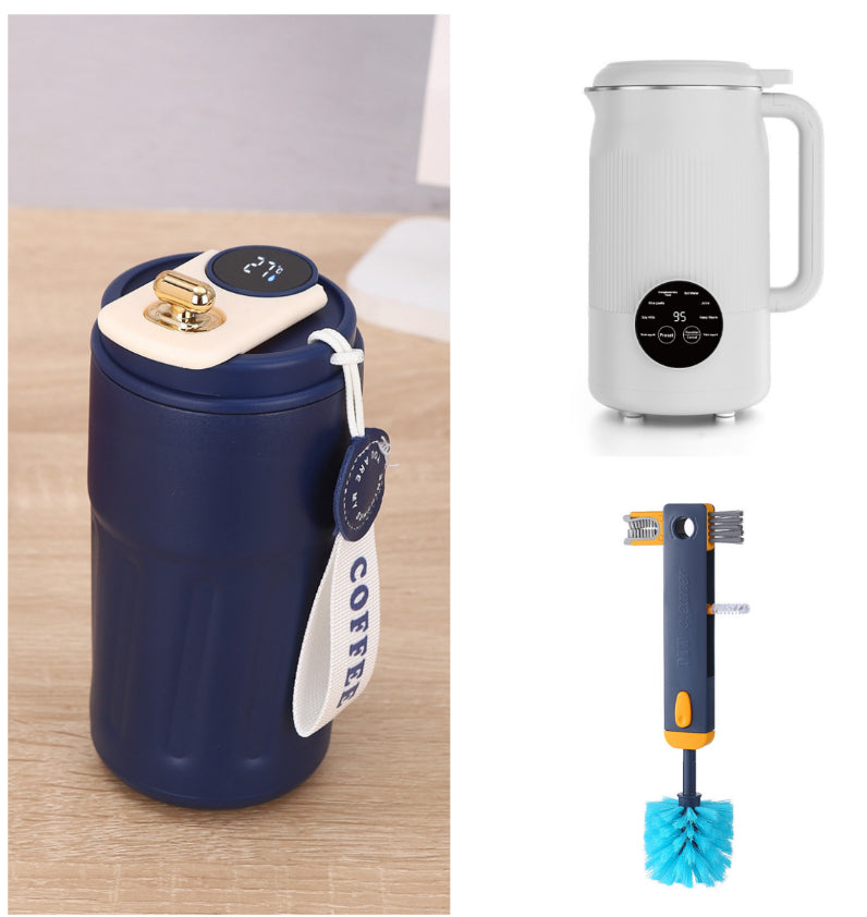 Smart Digital Thermal Bottle | Insulated Travel Coffee Mug | 450ml