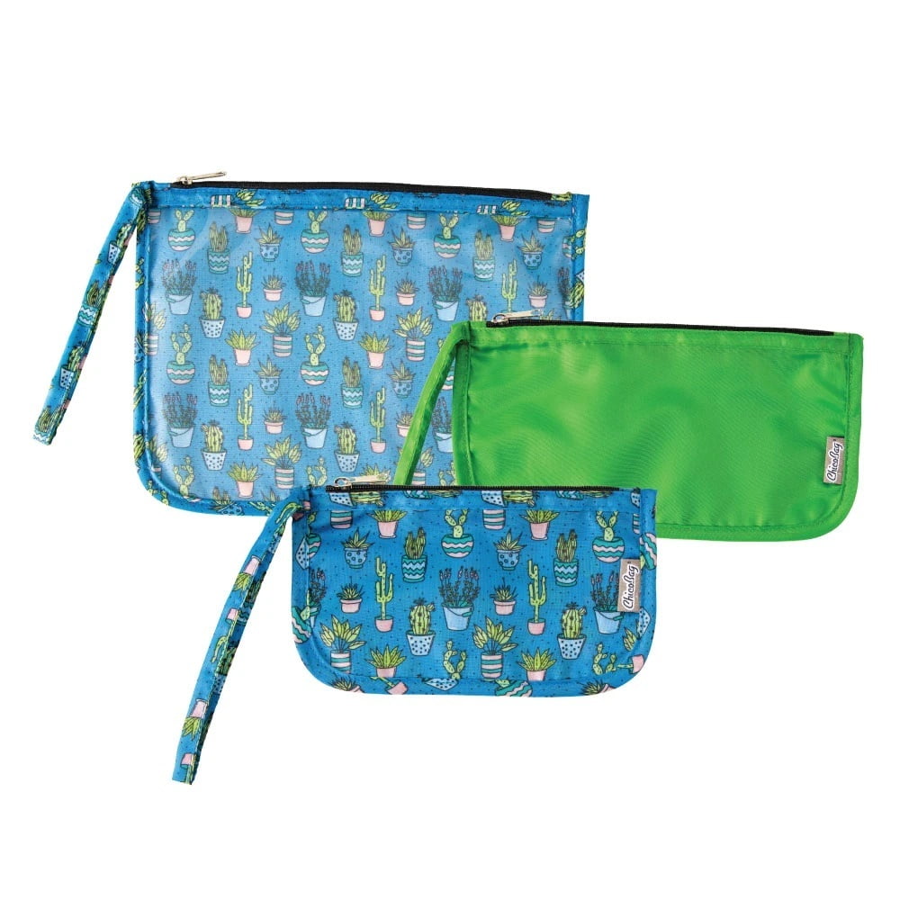 3-Piece Travel Pouch Set | TSA-Approved Clear Bag, Cord Organizer & Card Wallet