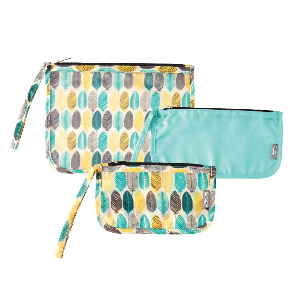 3-Piece Travel Pouch Set | TSA-Approved Clear Bag, Cord Organizer & Card Wallet