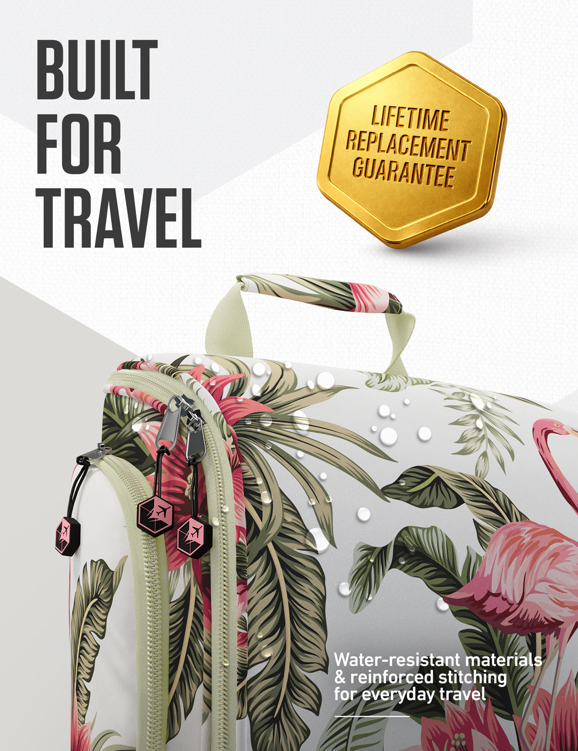 Hanging Travel Toiletry Bag | TSA-Ready, Water-Resistant with 360° Swivel Hook