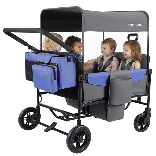 Momfann 4-Seater All-Terrain Stroller Wagon for Kids