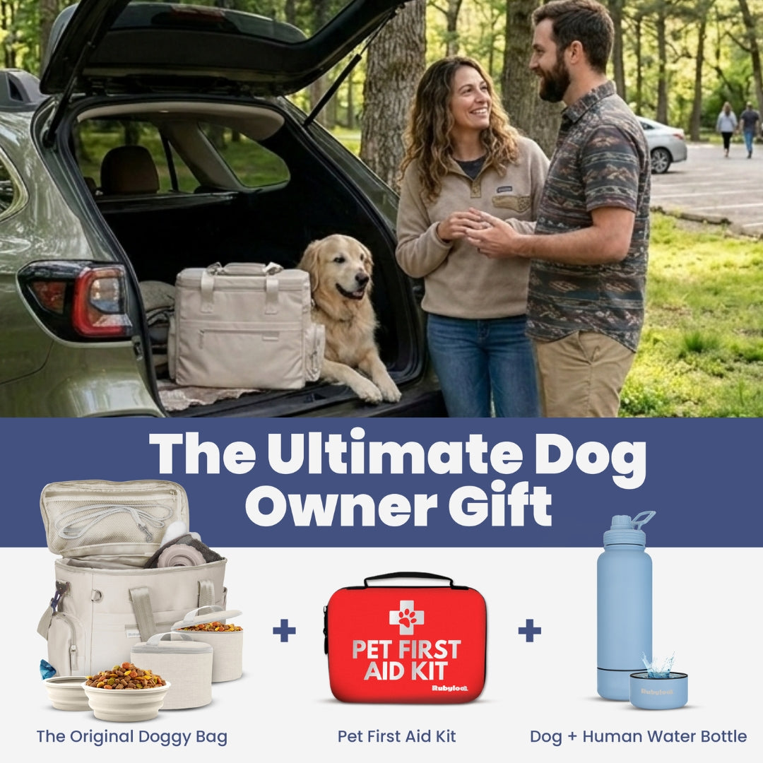 The Original Doggy Bag® | Dog Travel Bag with Bowls, Food Containers & Poop Bag Dispenser