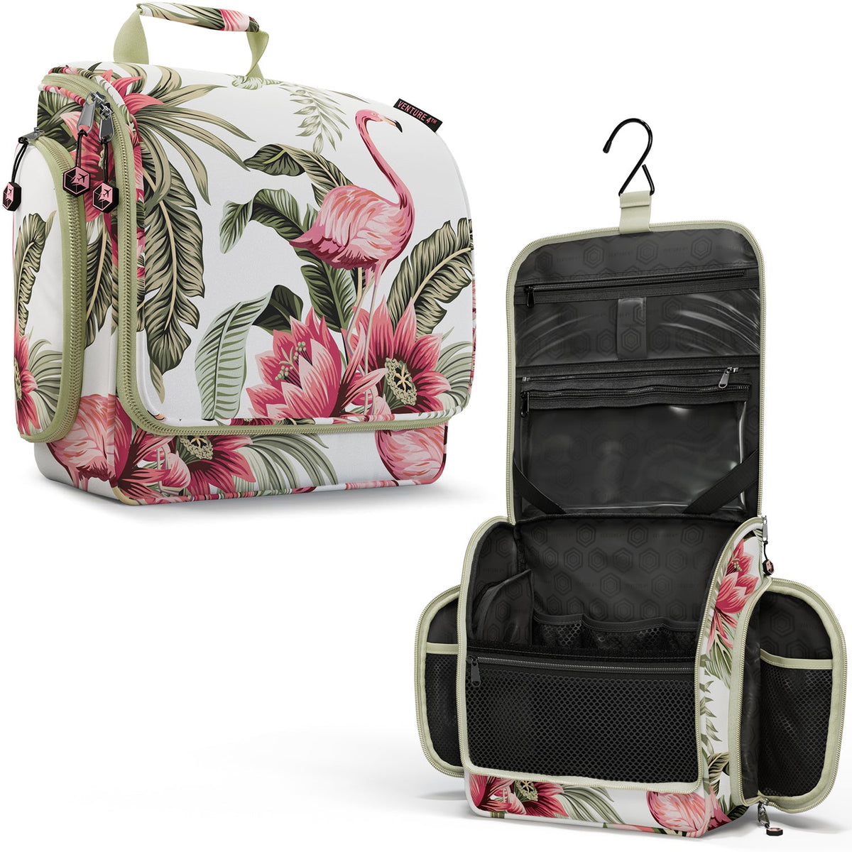 Hanging Travel Toiletry Bag | TSA-Ready, Water-Resistant with 360° Swivel Hook