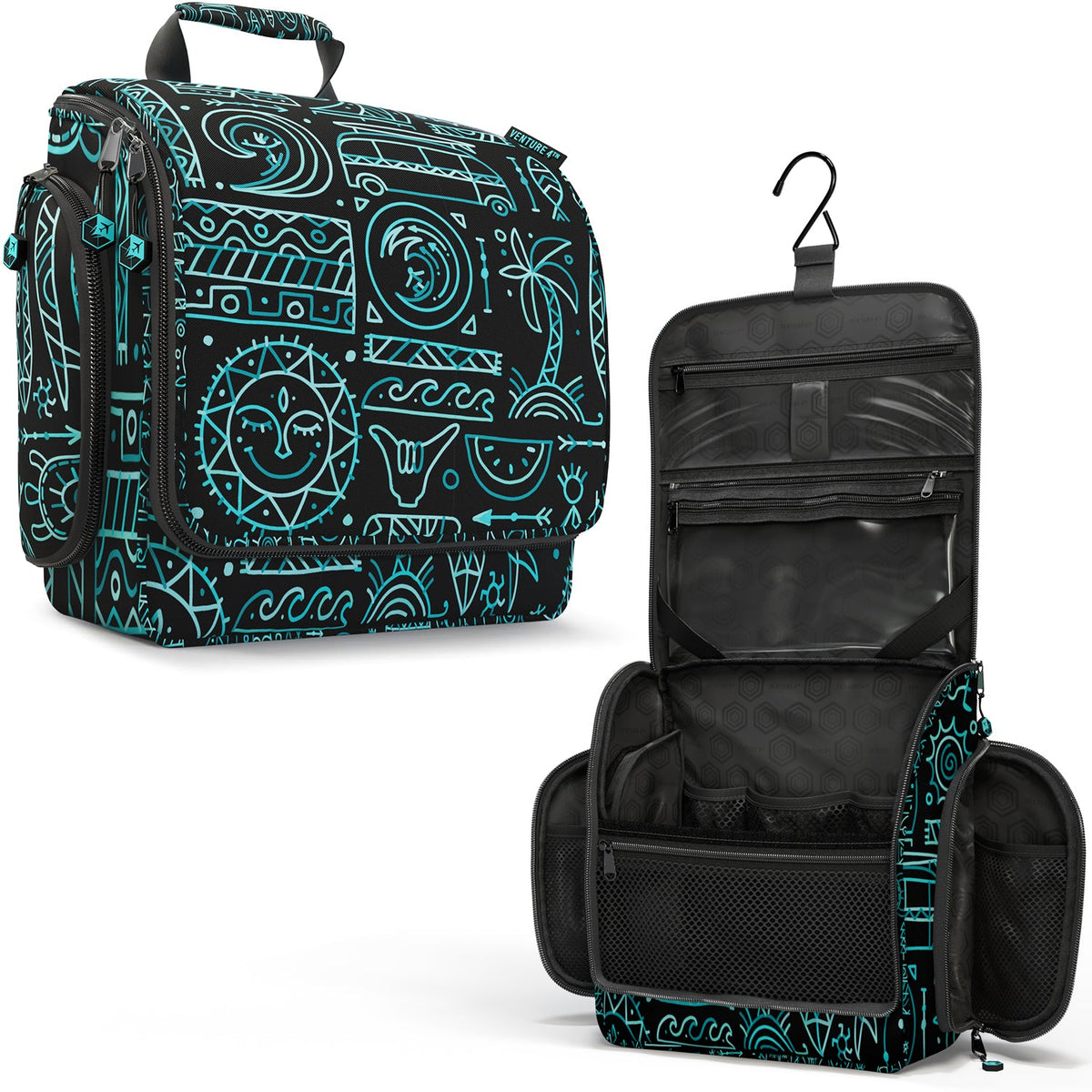Hanging Travel Toiletry Bag | TSA-Ready, Water-Resistant with 360° Swivel Hook