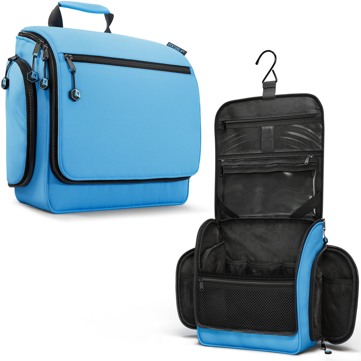 Hanging Travel Toiletry Bag | TSA-Ready, Water-Resistant with 360° Swivel Hook