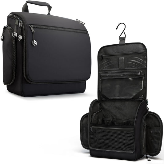 Hanging Travel Toiletry Bag | TSA-Ready, Water-Resistant with 360° Swivel Hook