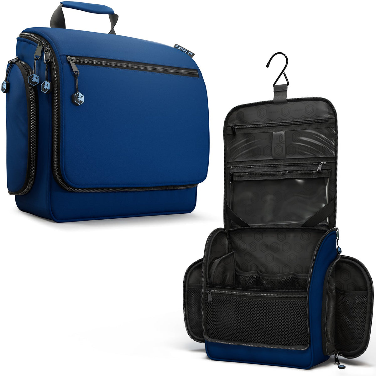 Hanging Travel Toiletry Bag | TSA-Ready, Water-Resistant with 360° Swivel Hook