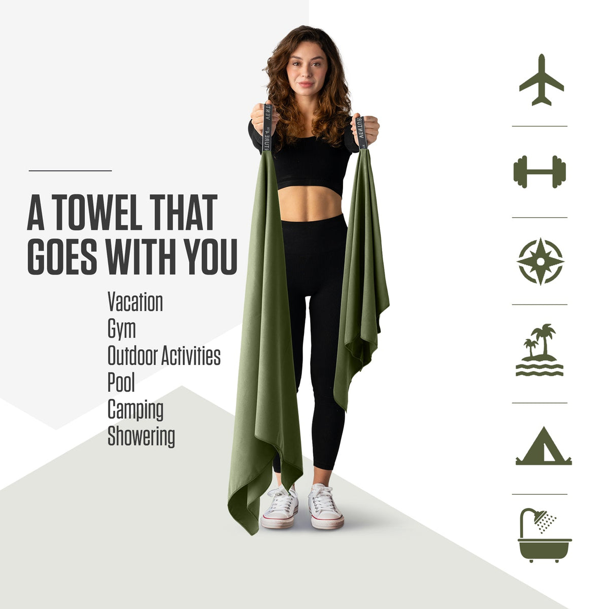 Microfiber Travel Towel | Ultra-Compact, Quick-Dry | Beach, Gym & Camping
