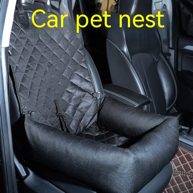 Multi-Style Pet Car Seat Cushion & Travel Carrier