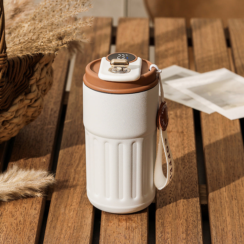 Smart Digital Thermal Bottle | Insulated Travel Coffee Mug | 450ml