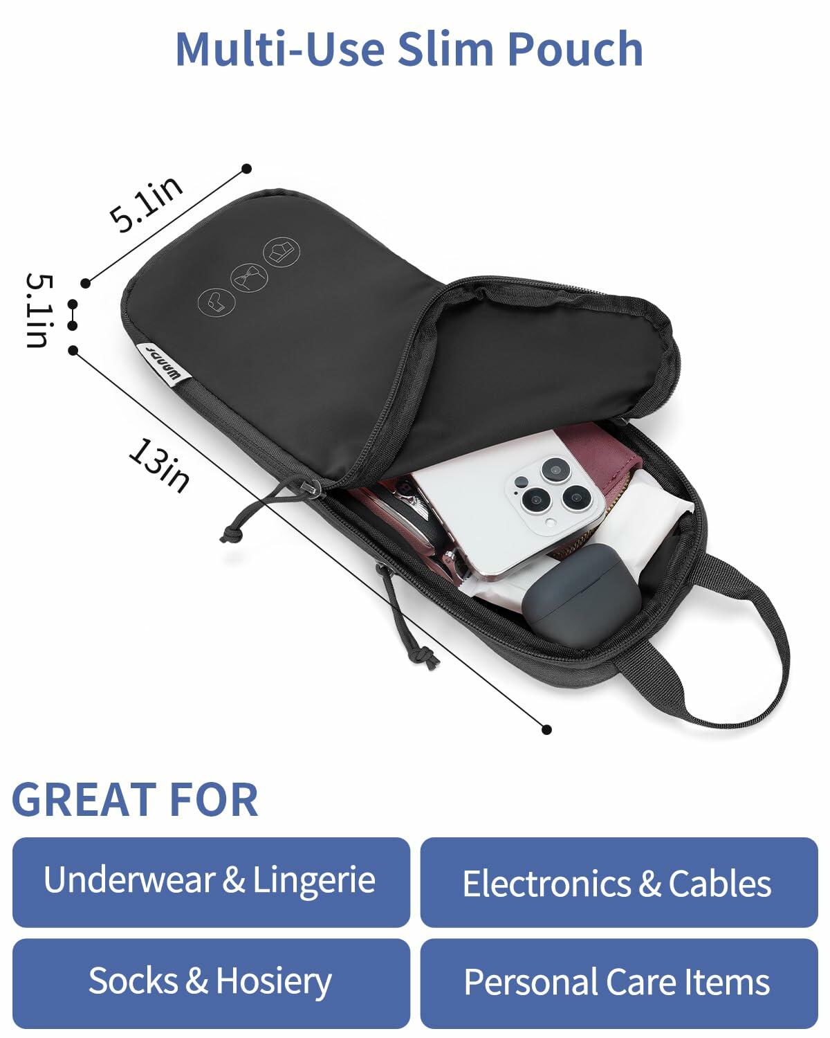 7-Piece Compression Packing Cubes Set | Carry-On Ready with Shirt Organizer & Shoe Bag