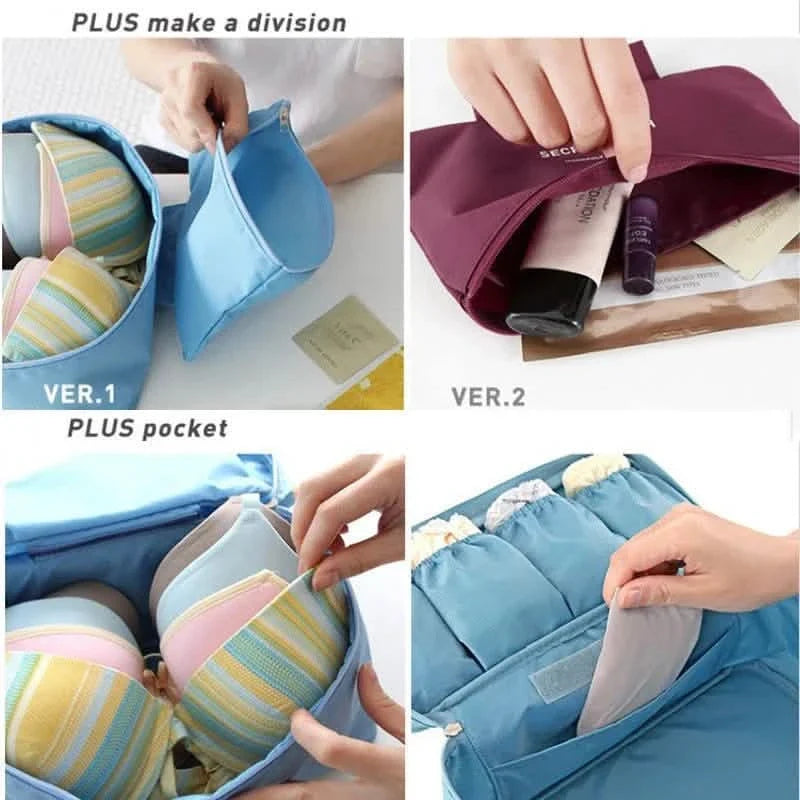 Travel Underwear & Lingerie Organizer Bag | Waterproof, Compact | 6 Colors