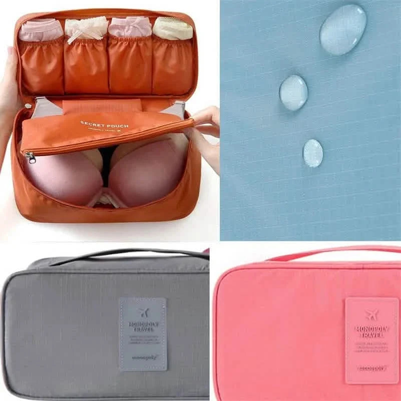 Travel Underwear & Lingerie Organizer Bag | Waterproof, Compact | 6 Colors