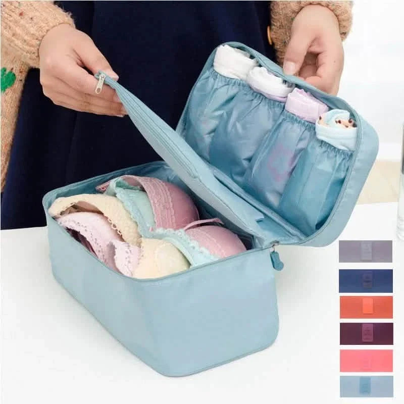 Travel Underwear & Lingerie Organizer Bag | Waterproof, Compact | 6 Colors