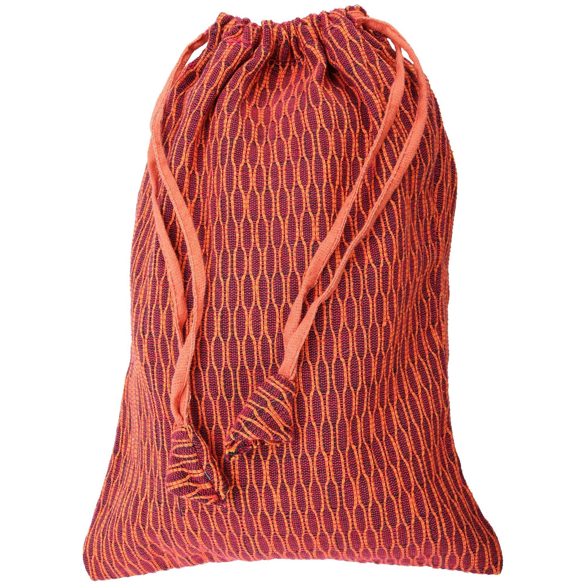 Eco-Friendly Travel Shoe Bag | Recycled Cotton, Handmade in Nepal | One-of-a-Kind